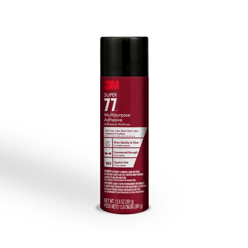 3M Super 77 Spray Adhesive 13.8 oz, Spray Adhesive Glue