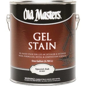 Old Masters Gel Stain Gallon Old Masters Spanish Oak Gel Stain 086348814011