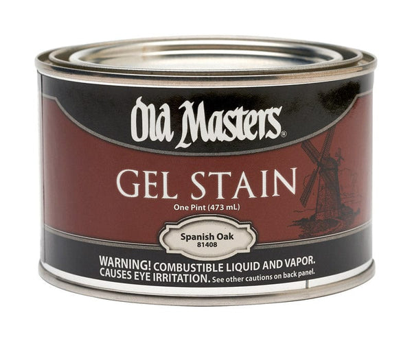 Old Masters Gel Stain Pint Old Masters Spanish Oak Gel Stain 086348814080