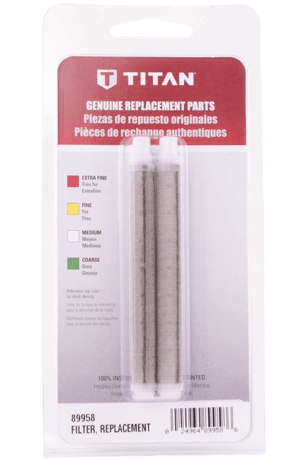 Titan Replacement Filter (Unthreaded) White 60 Mesh - Medium (2-PACK)