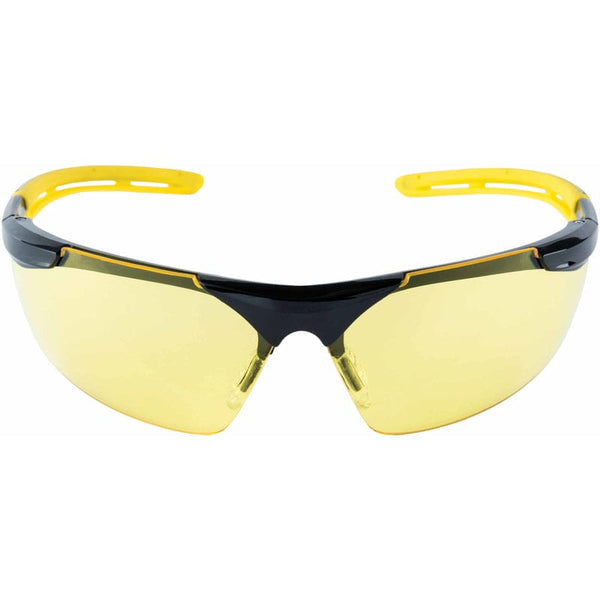 3M Safety Glasses 3M Anti-Fog Classic/Sleek Safety Glasses Amber Lens Black/Yellow Frame 1 pc. 638060081372