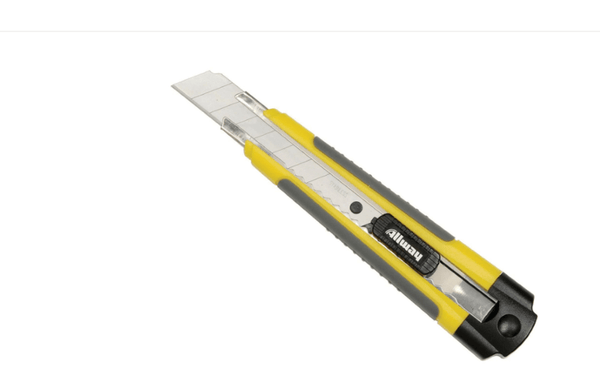 ALLWAY TOOLS INC Tools Alway Soft Grip Snap Blade Box Cutter with Auto-Lock and 3 Blades 037064070540