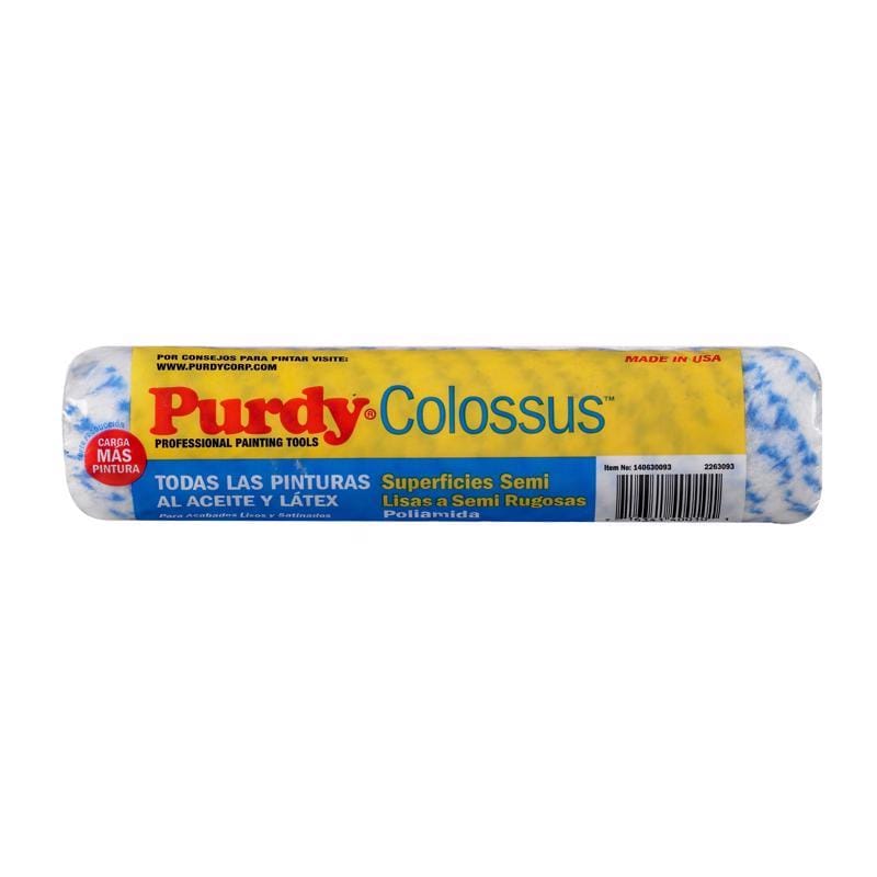 PURDY Roller Cover Purdy Colossus Polyamide Fabric 9 in. W X 1/2 in. Paint Roller Cover 1 pk 716341400101
