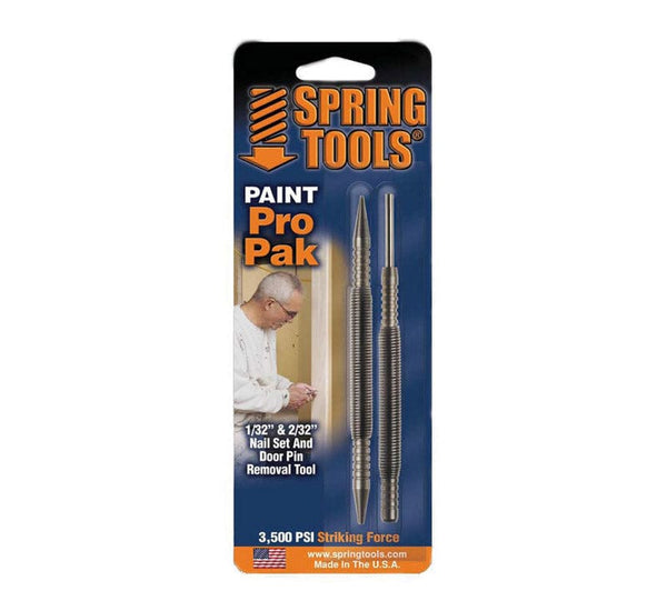 Spring Tools Nail Set & Door Pin Removal Spring Tools Paint Pro Pak 2 pc. Nail Set and Door Pin Removal Tool 1/32 and 2/32 in. 761751000632