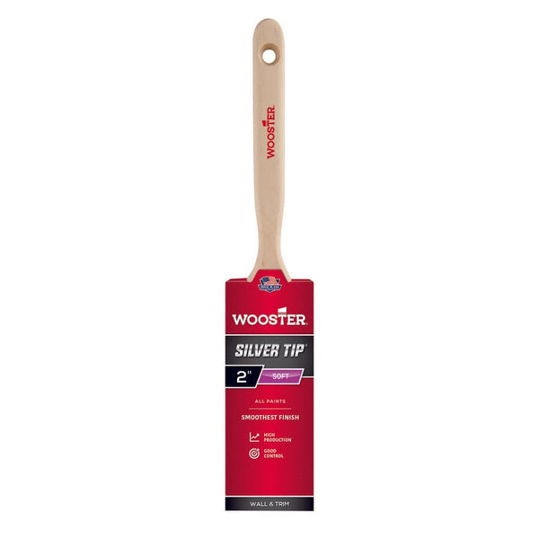 WOOSTER Paint Brush 2" Wooster Silver Tip Flat Paint Brush 071497161215