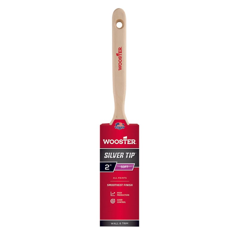 WOOSTER Paint Brush 2" Wooster Silver Tip Flat Paint Brush 071497161215