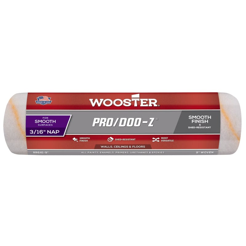 WOOSTER Roller Cover 3/16" x 9" Wooster Professional Pro/Doo-Z High-Density Woven Roller Cover 071497118042