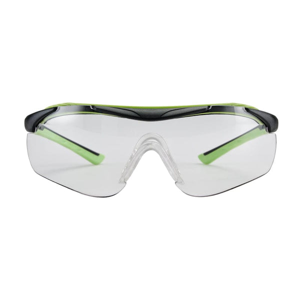 3M Anti-Fog Safety Glasses Clear Lens Black/Green Frame 1 pc.