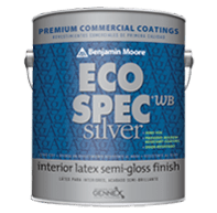 BENJAMIN MOORE Interior Paints Color Code Eco Spec WB Silver Semi-Gloss Semi-Gloss (476) 023906043445