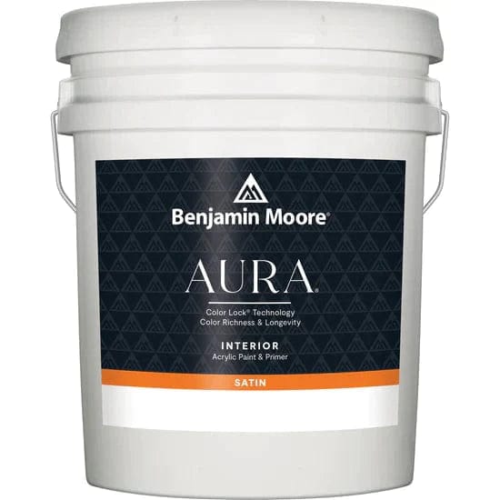Benjamin Moore Paint 5 Gallon / White Aura® Waterborne Interior Paint - Satin Finish N526 023906757489
