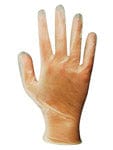 Soft Scrub Vinyl Disposable Gloves One Size Fits Most Clear Powder Free 10 pk