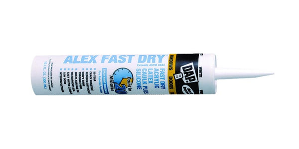 DAP Alex Fast Dry White Acrylic Latex Caulk 10.1 oz.