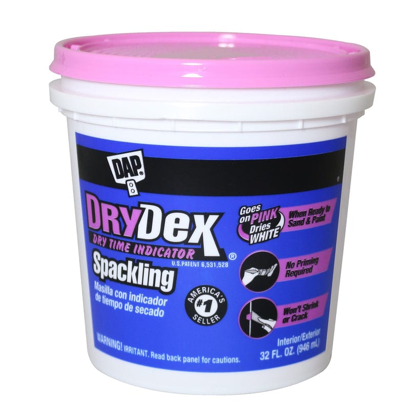 DAP 12330 Dry Time Indicator Spackling, 1-Quart Tub