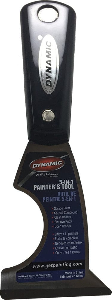 DYNAMIC Painter's Tool Dynamic DYN10321 Nylon Handle 5-in-1 Painter's Tool with Carbon Steel Blade 652270220208