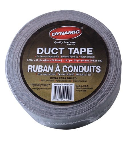 Dynamic 02500 1.87" x 55 Yds (48mm x 50.29m) Grey Utility Duct Tape