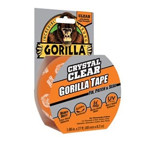 Gorilla Clear Repair Tape 1.88" in x 27' ft