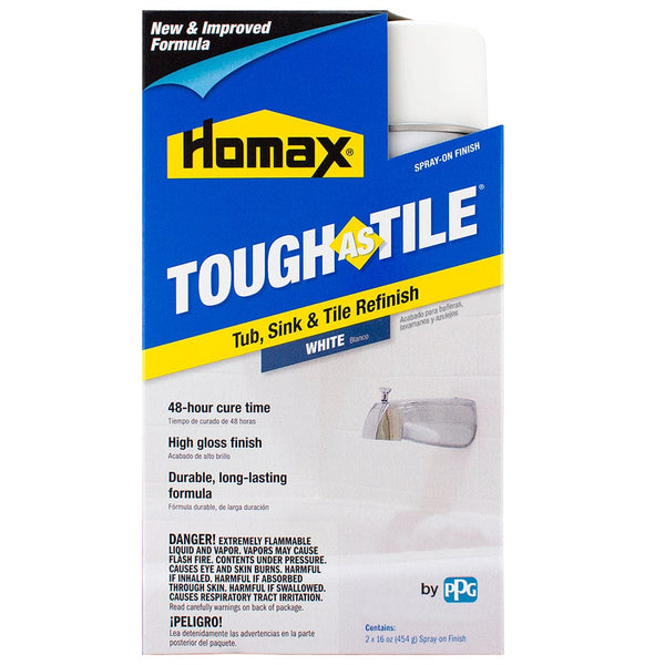 Homax® Tough As Tile® Spray On Tub, Sink & Tile Refinishing Product (Non-Kit) - White