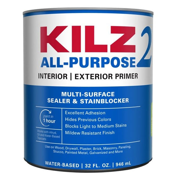 Kilz Interior / Exterior Primer Quart Kilz 2® All-Purpose Interior | Exterior Primer 051652200027