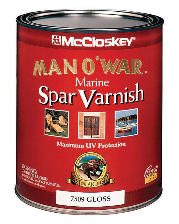Man O' War McCloskey Gloss Clear Marine Spar Varnish