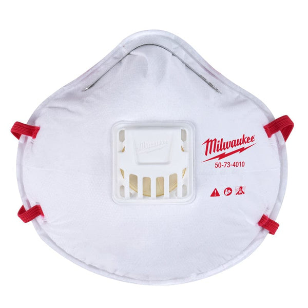 Milwaukee N95 Respirator Valved White 1 pk