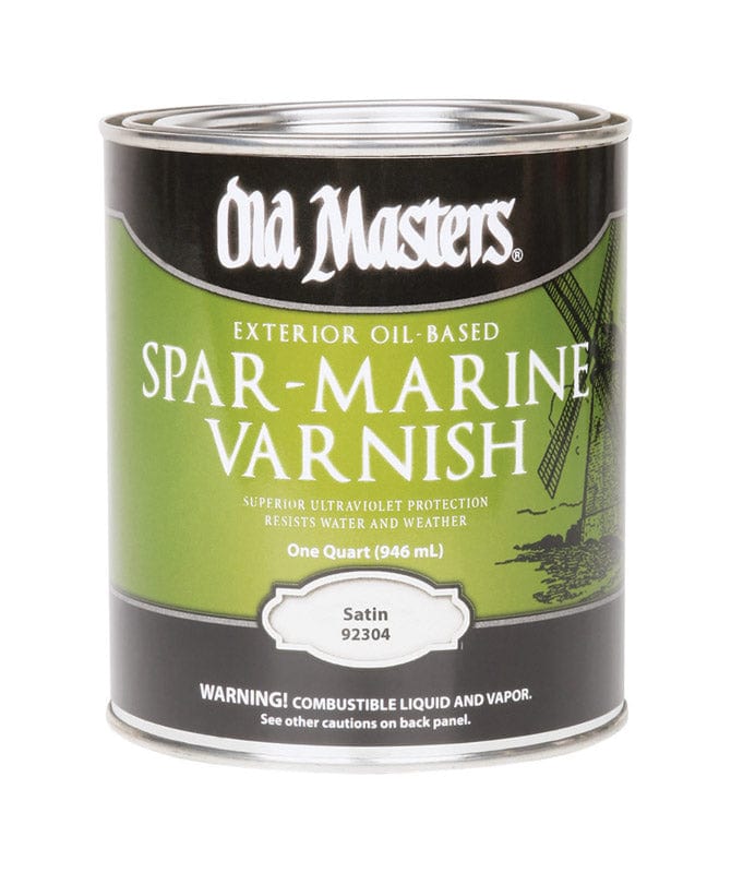 Old Masters Satin Clear Oil-Based Marine Spar Varnish 1 qt.