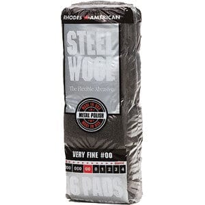 Rhodes American Steel Wool 16 Pad Poly Sleeve