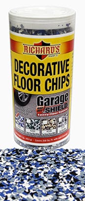 Richards Decorative Floor Chips - Blue/Gray/Black/White
