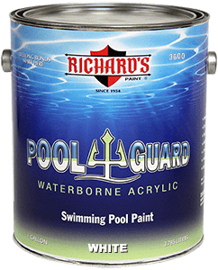 Richard's 3600 Swimming Pool Paint Waterborne Acrylic Gallon Size