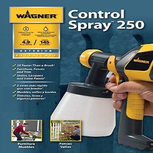 Wagner Control Spray 250 3 psi Plastic HVLP Paint Sprayer (529042)