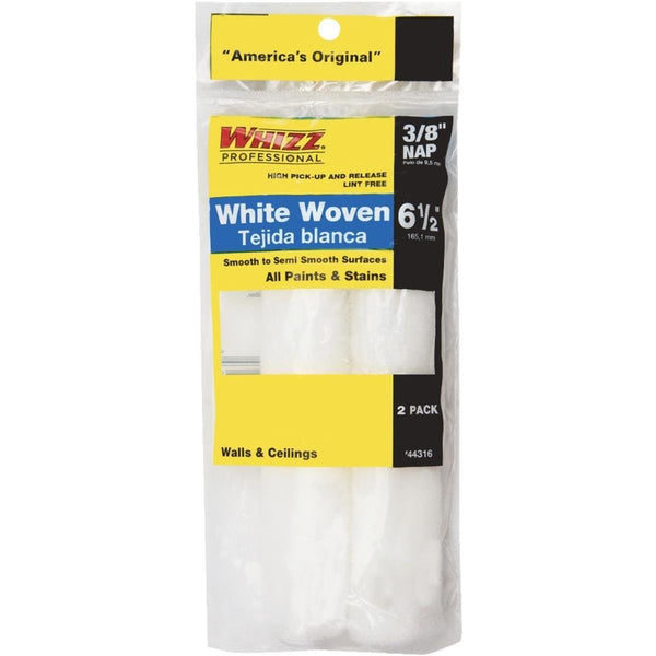 Whizz Woven 3/8 in. x 6.5 in. W Mini Paint Roller Cover 2 pk