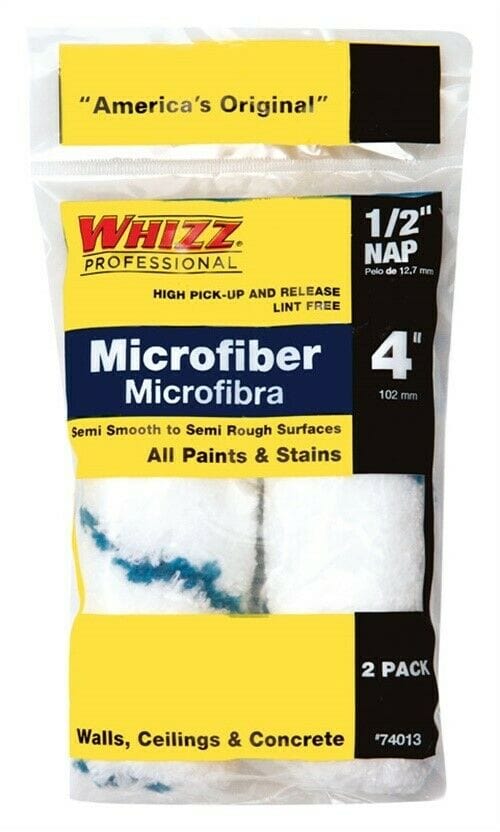Whizz 74013 Microfiber Roller, 4" x 1/2"
