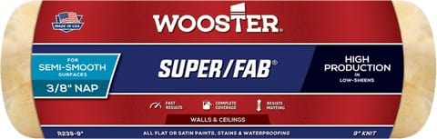 Wooster Brush 9" High Capacity Knit Super/Fab Roller Covers