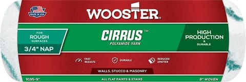 Wooster Professional Cirrus Polyamide High-Density Knit Roller Cover R195-9"